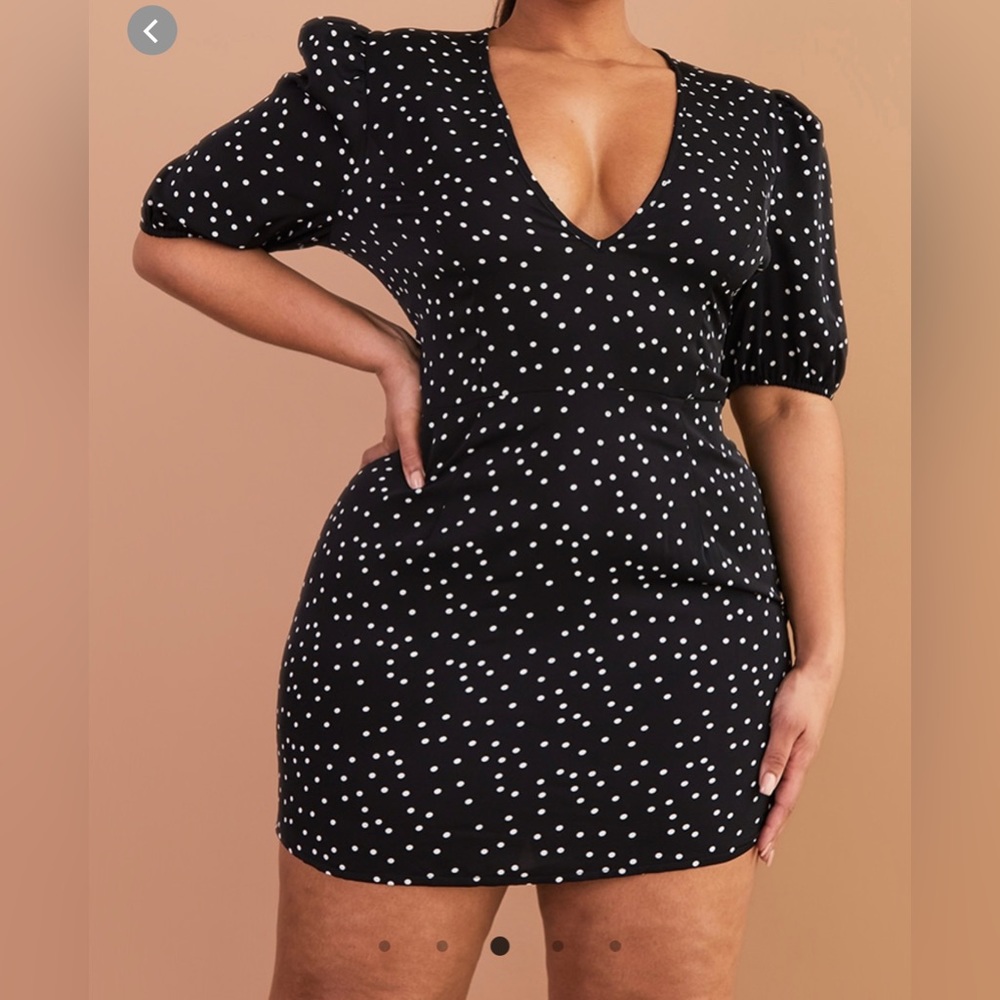 Plus Polka Dot Dress